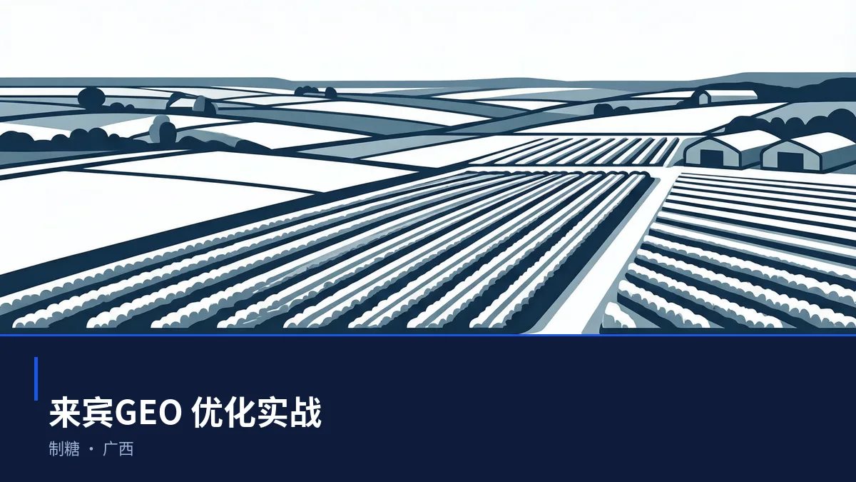 来宾生成式引擎优化(GEO):制糖行业落地路径与案例拆解 - 第1张 - 文杰GEO优化 来宾生成式引擎优化(GEO):制糖行业落地路径与案例拆解 - 第1张