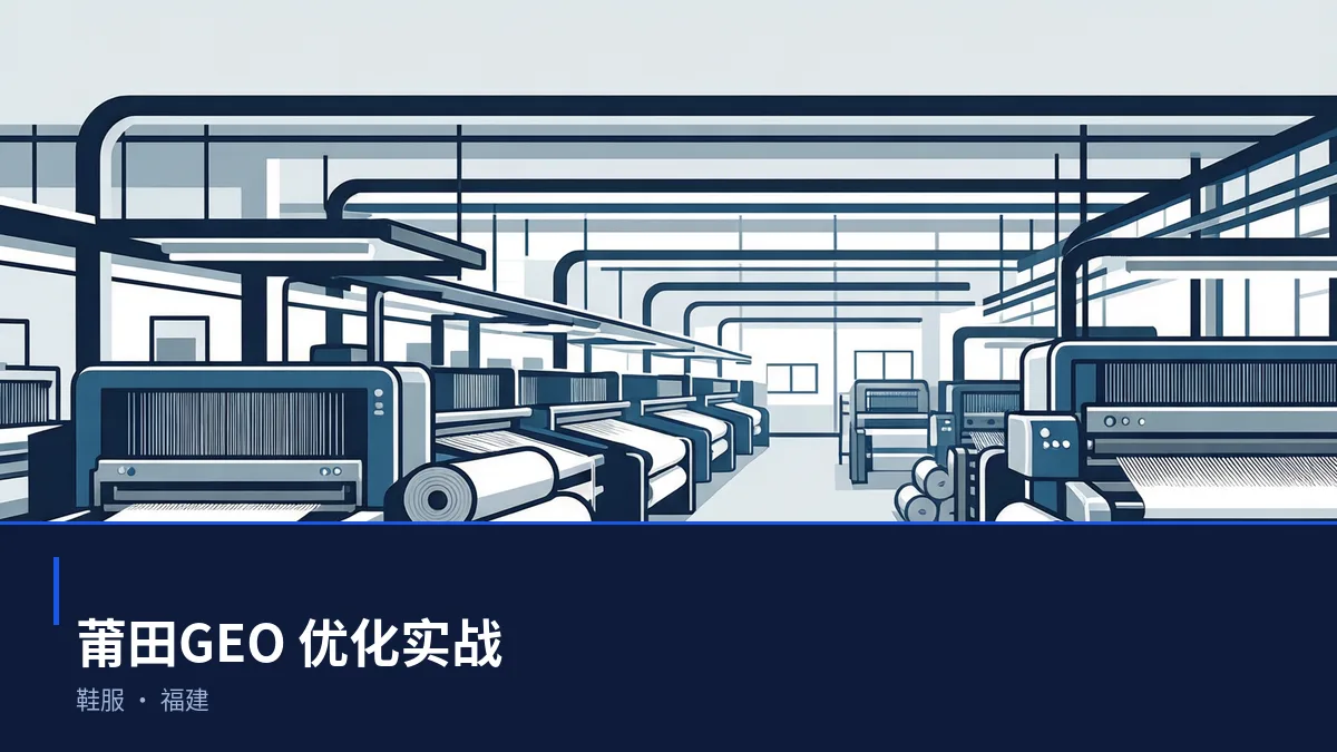 莆田GEO 优化:鞋服与电子信息区域品牌如何进入 AI 答案 - 第1张 - 文杰GEO优化 莆田GEO 优化:鞋服与电子信息区域品牌如何进入 AI 答案 - 第1张